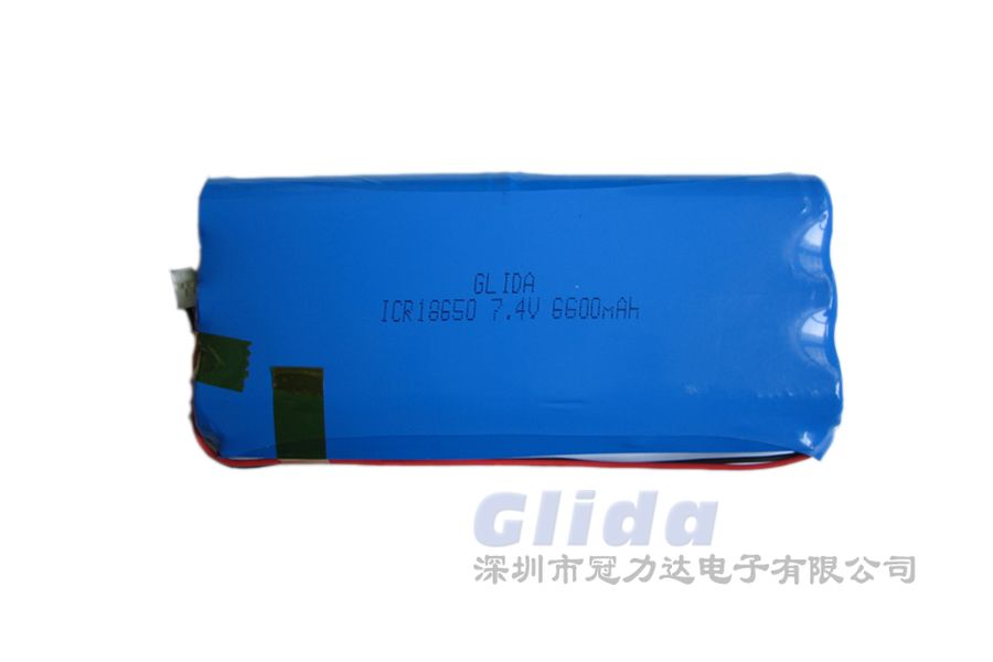 7.4V 6600mAh 18650锂电池组