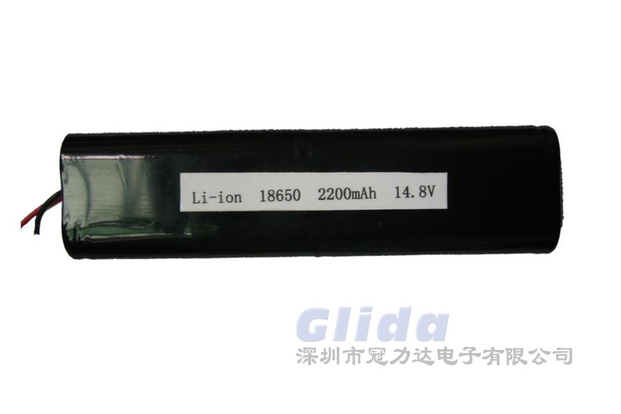 柱形锂电池组 18650 14.8V 2200mAh